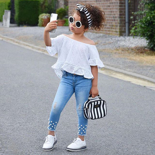 Mädchen Hemd und Shorts Set für Kinderkleidung