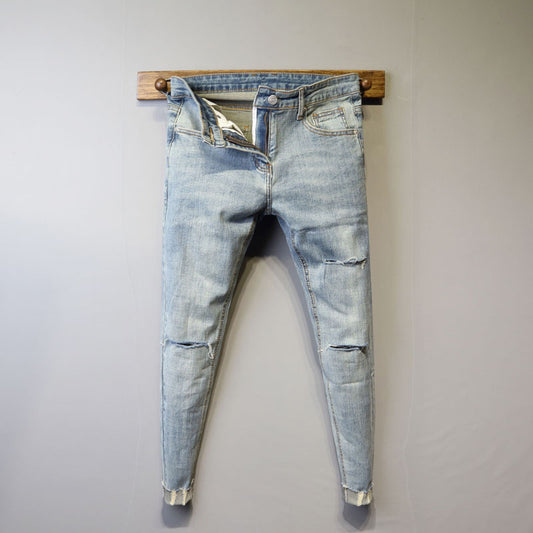 Blaue Vintage Slim Fit Jeans
