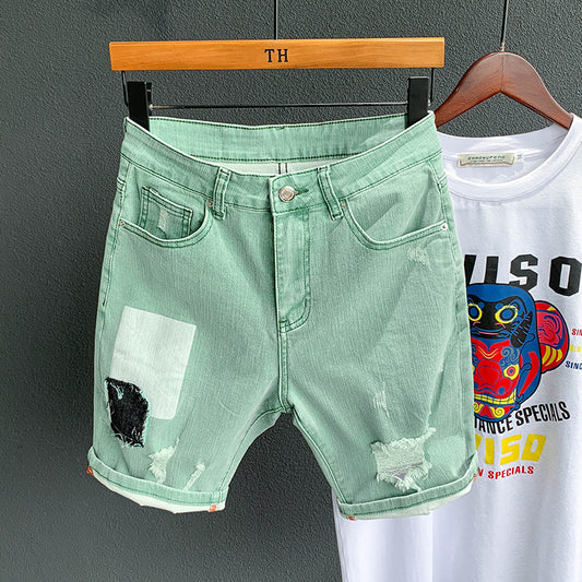 Zerrissene Denim-Shorts
