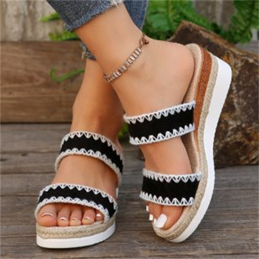 Sandalen Sommerstylische Doppelbreite