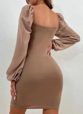 Kleid mit hoher taille für Damen