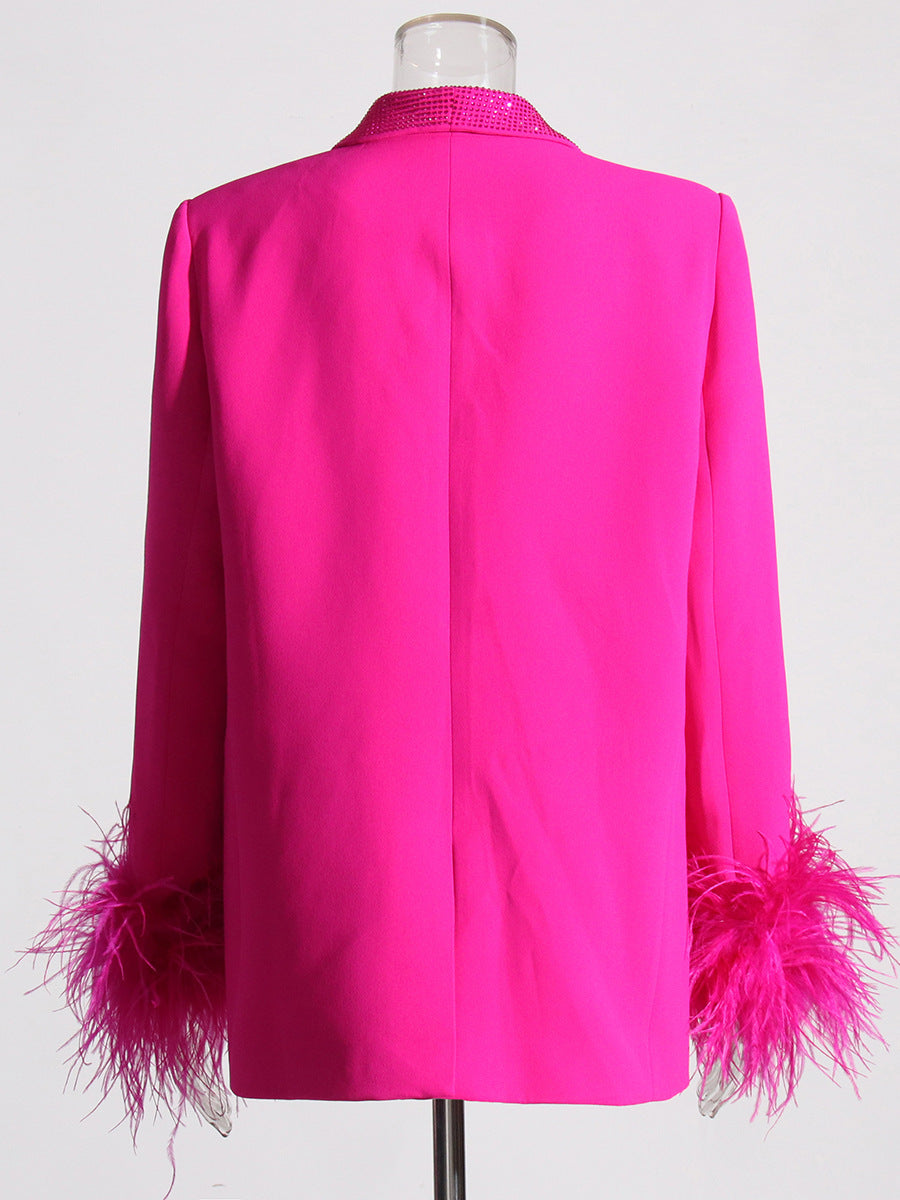 Eleganter Damenanzug aus feinem Polyester