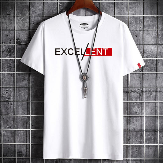 Herren Sommer Baumwoll-Kurzarm-T-Shirt