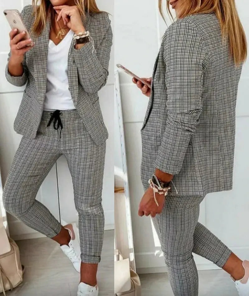 Casual-Anzug-Set (Hose + Jacke)