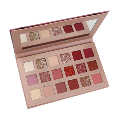 Perle-Matt Lidschattenpalette Terra Töne - 18 Farben