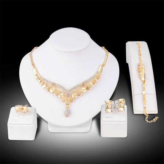 Übertriebenes Brautschmuck-Set 4-teilig