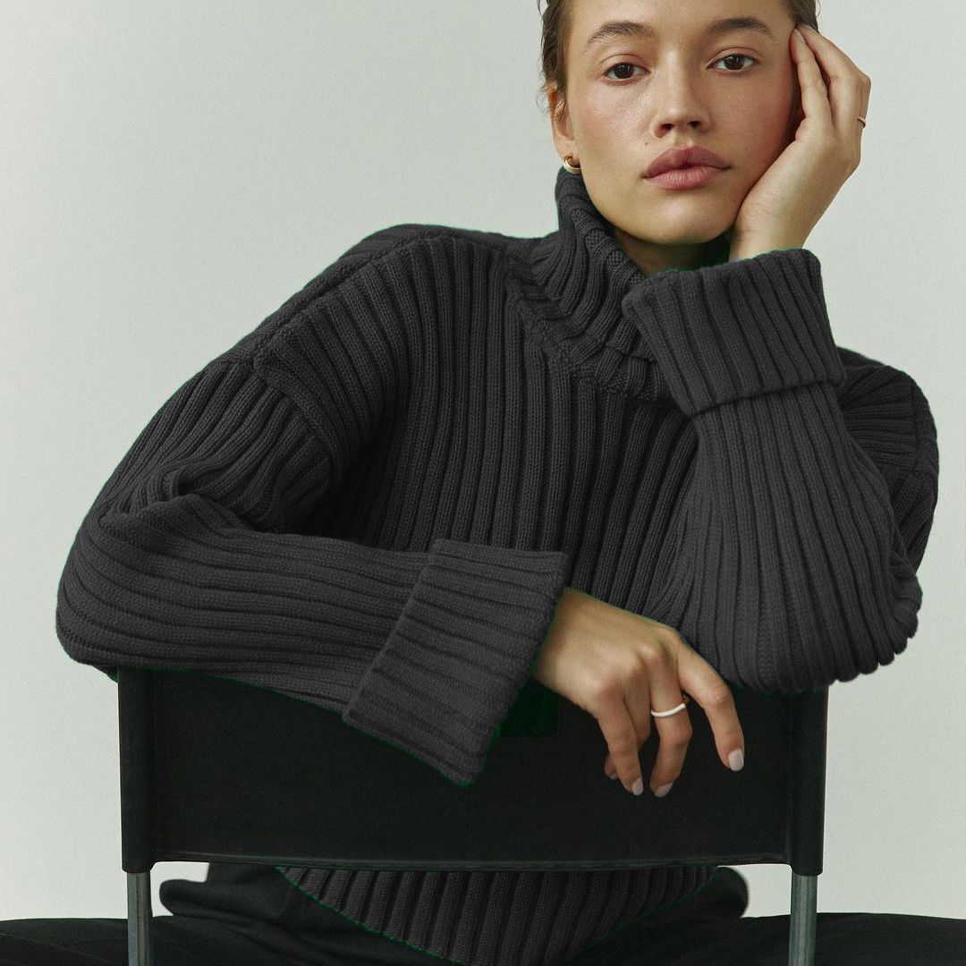 Pullover für Damen, gestreift, im kurzen Stil - FashionGlam