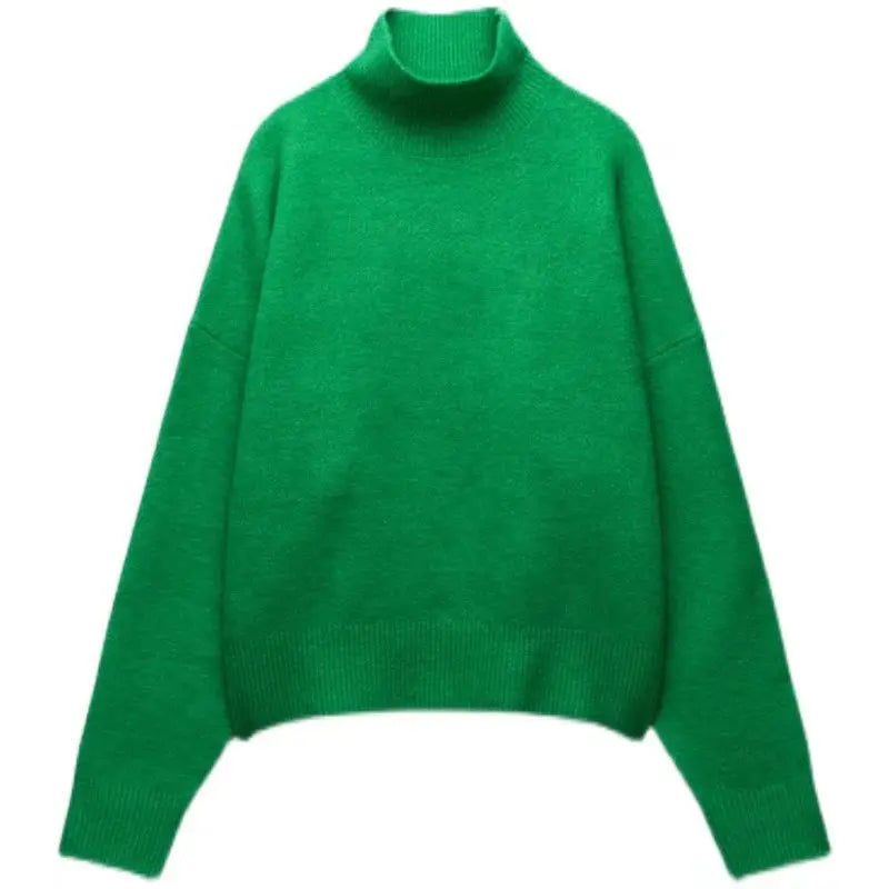 Halbhoher Rundhals Pullover