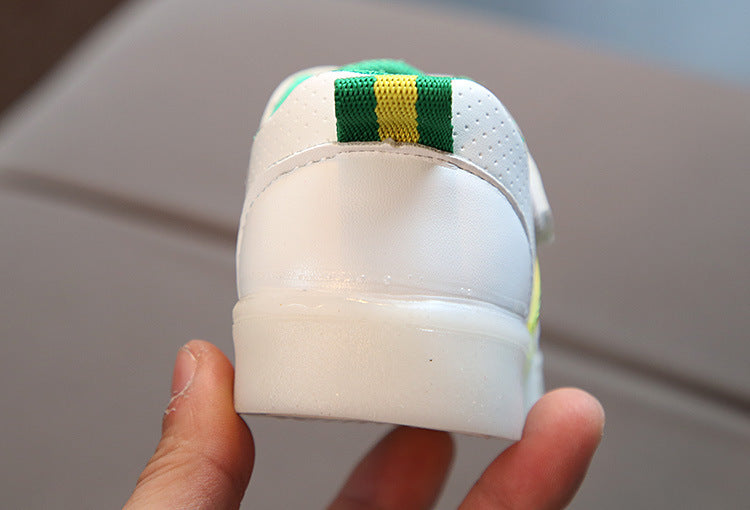 Kimmy Weiße LED-Turnschuhe