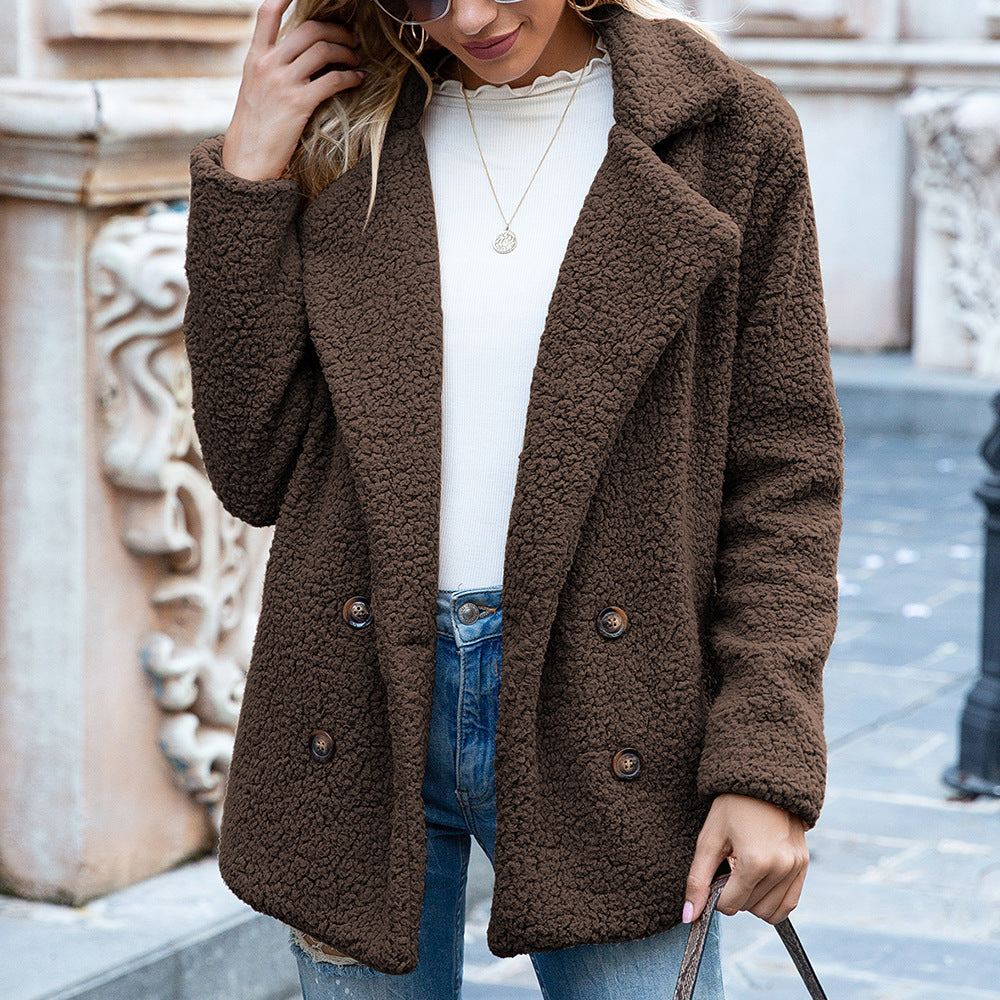 Lässiger Pullover mit Schafmotiv aus Wolle