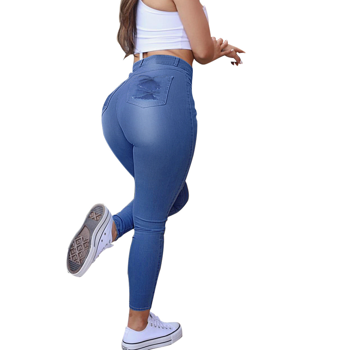 Damen Enge Denim Skinny Jeans