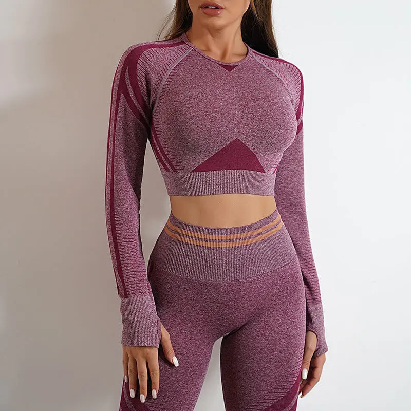 Gym Fitness Leggings und lang ärmel