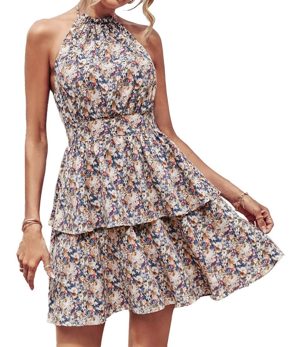 Sommerkleid mit Halfter und Rückenfrei
