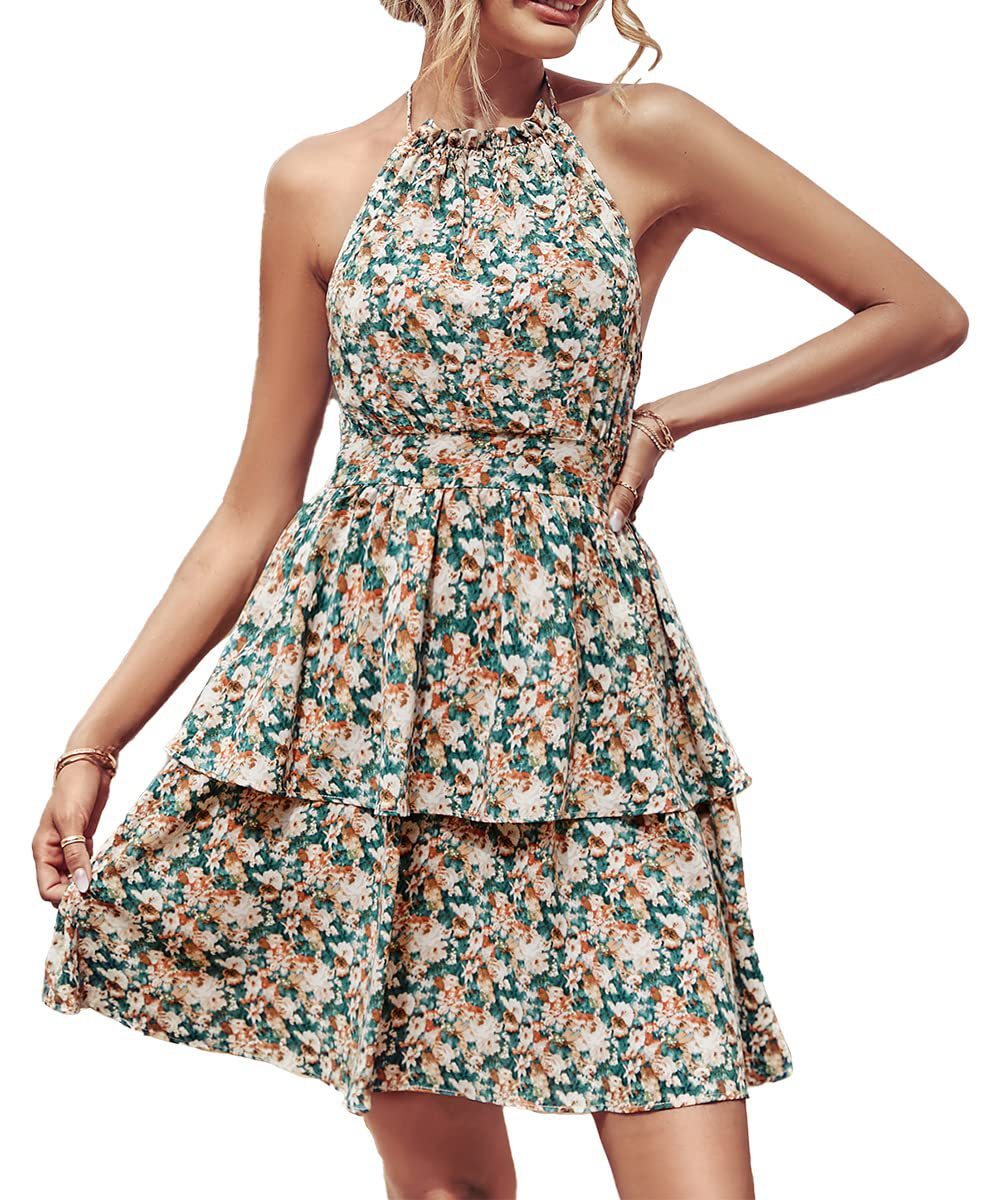 Sommerkleid mit Halfter und Rückenfrei