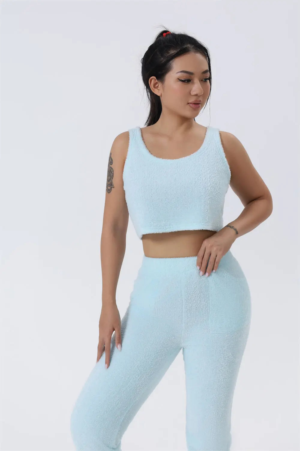 Gemütliches Schlafanzug-Set: 3-teiliges Lounge-Set für Damen, süße Loungewear für kalte Wintertage