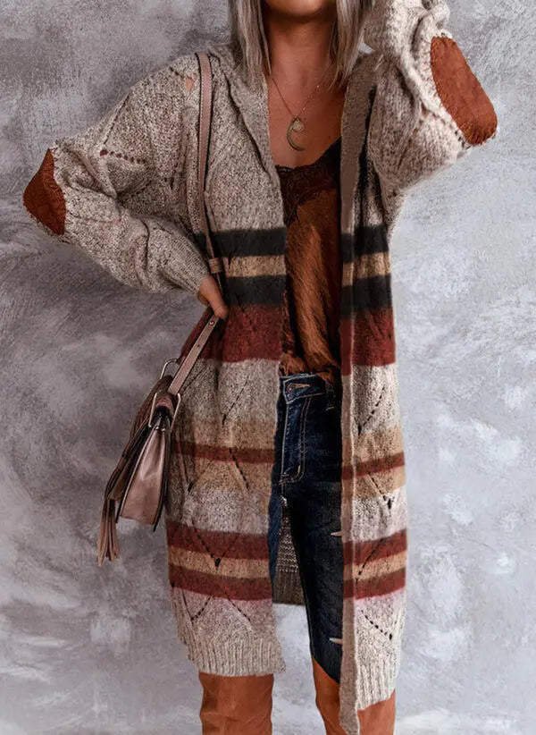 Langarm-Strickjacke