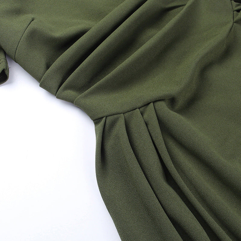 Damenmode Kurzarmkleid im Frühlingsstil