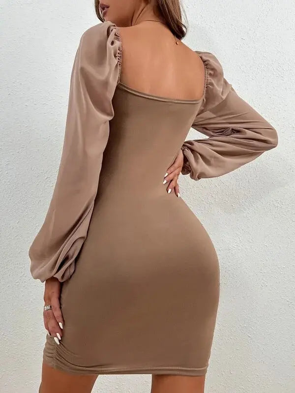 Kleid mit hoher taille für Damen