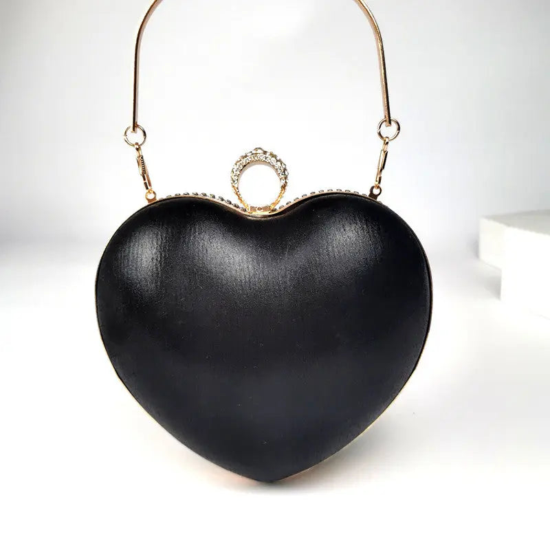 Damen Handtasche mit Quasten, Intarsien und Diamantverzierung