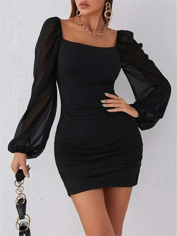 Kleid mit hoher taille für Damen