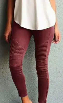 Plissee Leggings