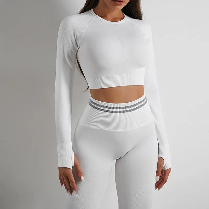Gym Fitness Leggings und lang ärmel