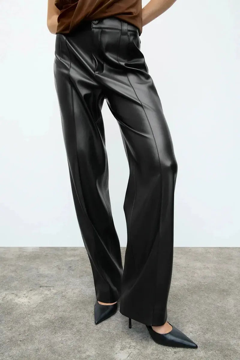 Kunstlederhose aus PU-Leder