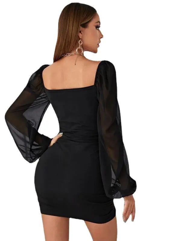 Kleid mit hoher taille für Damen