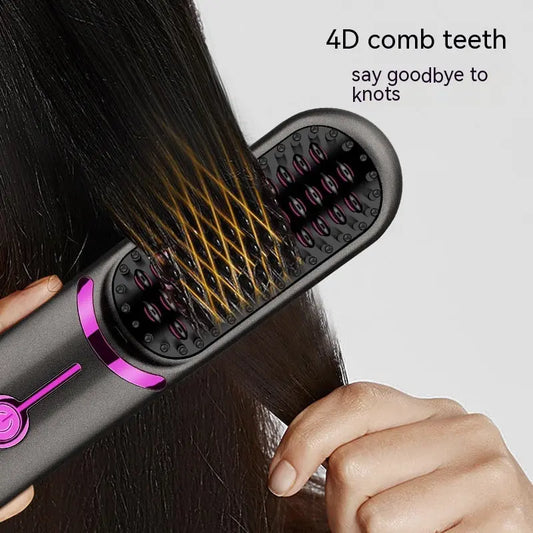 Drahtloser gerader Kamm USB-Lade-Friseurkammrollen