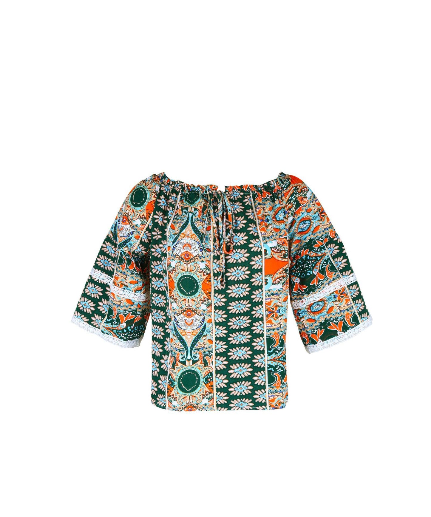 Modische Damenbluse mit floralem Print