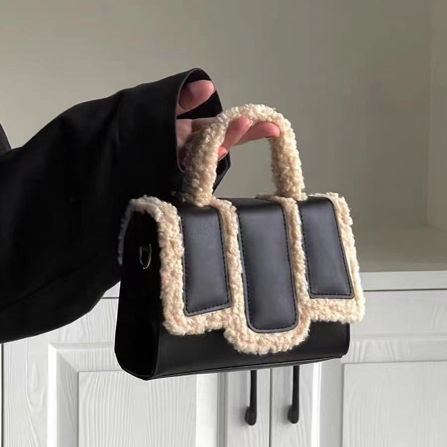 Wollene Tragbare und Modische Crossbody-Tasche