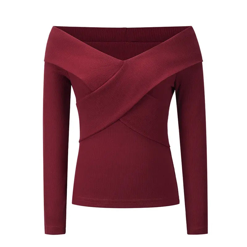 Kurzarm Pullover mit langem Schnitt