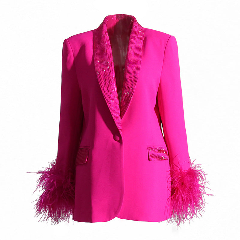 Eleganter Damenanzug aus feinem Polyester