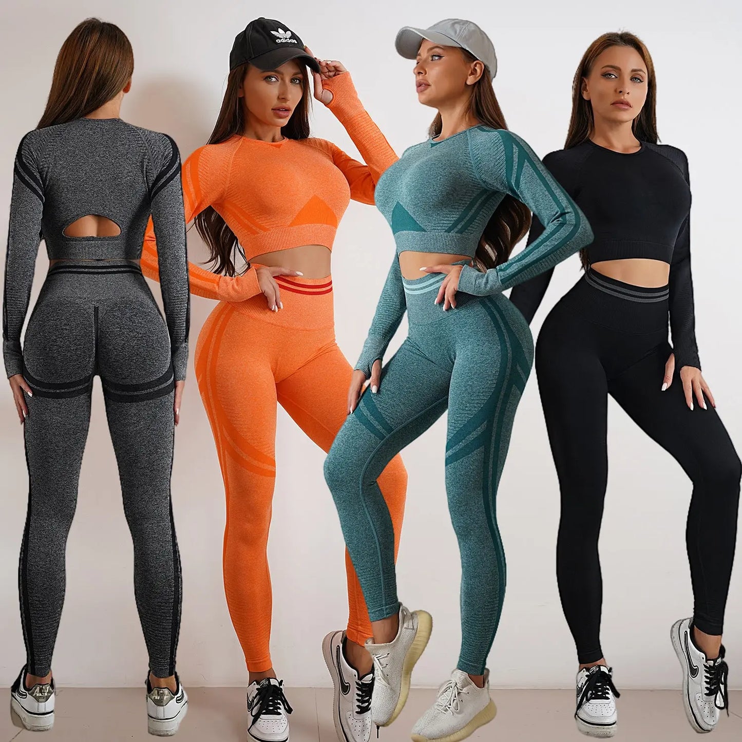 Gym Fitness Leggings und lang ärmel