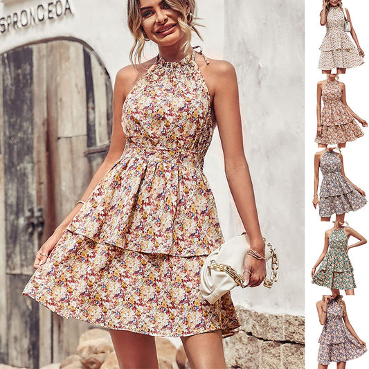 Sommerkleid mit Halfter und Rückenfrei
