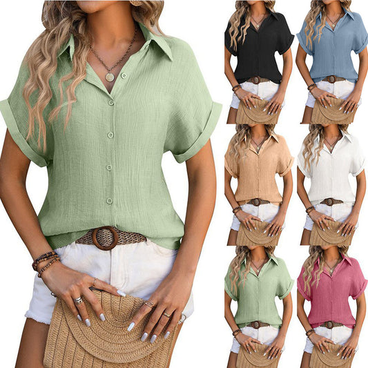 Sommerliches Revers-Shirt für Damen