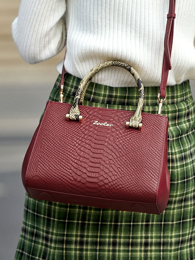 Damen-Handtasche aus echtem Leder