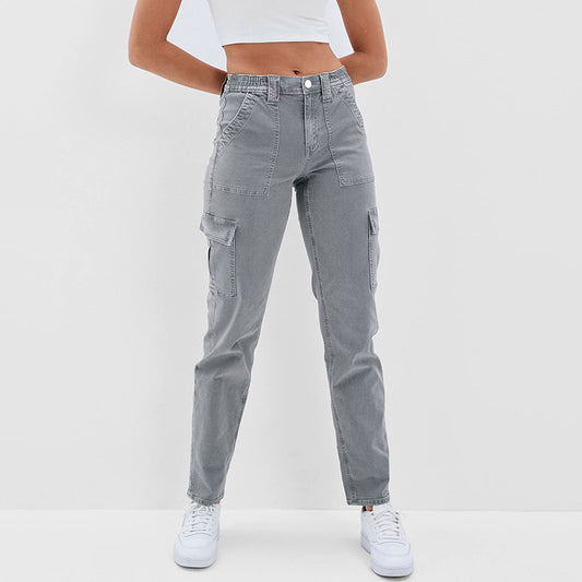 Multi-Taschen Damen Jeans