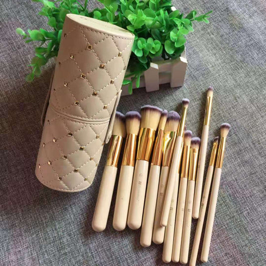 Make-up-Pinsel-Set: 12er Pack in Make-up-Eimer