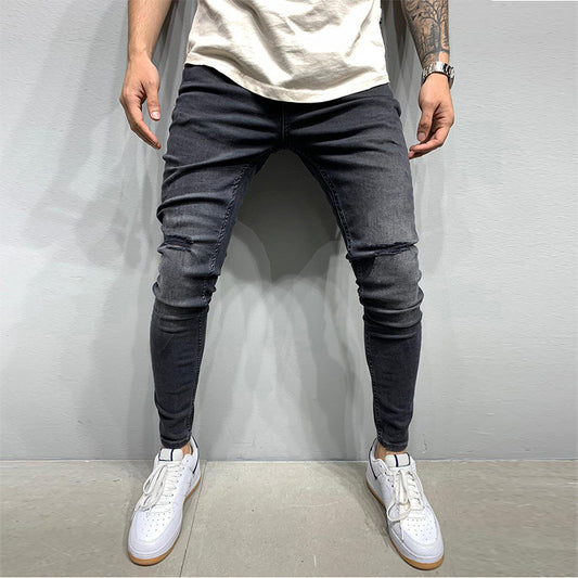 Geschredderte Slim-Fit Bleistifthose