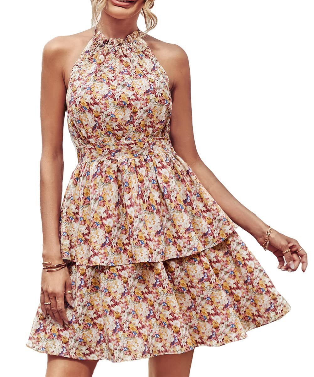 Sommerkleid mit Halfter und Rückenfrei