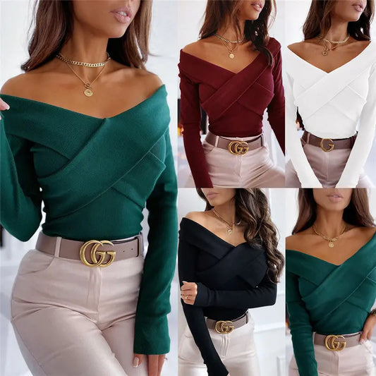 Kurzarm Pullover mit langem Schnitt