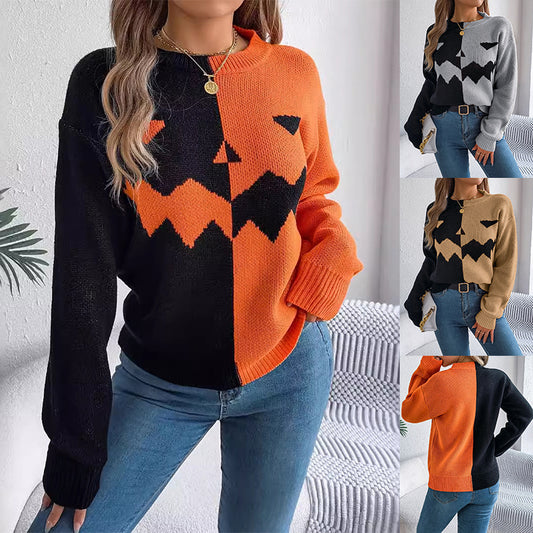Halloween Langarmpullover für Damen
