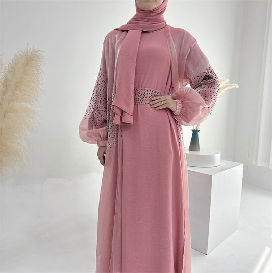 Elegante Puffärmel Strickjacke für den täglichen Gebrauch