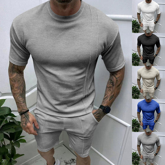 Herren Kurzarm-T-Shirt und Shorts Set