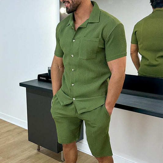 Herren Polo Kurzarm-Shorts Set
