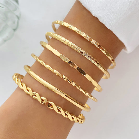 Bohème Metallkette Armband Set für Frauen