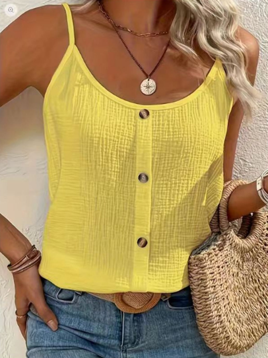Damen lässige einfarbige Camisole