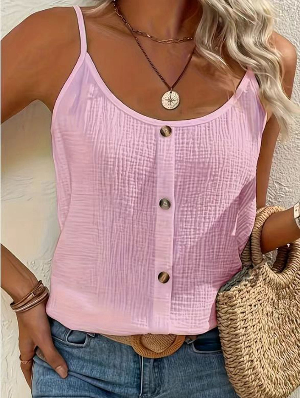 Damen lässige einfarbige Camisole