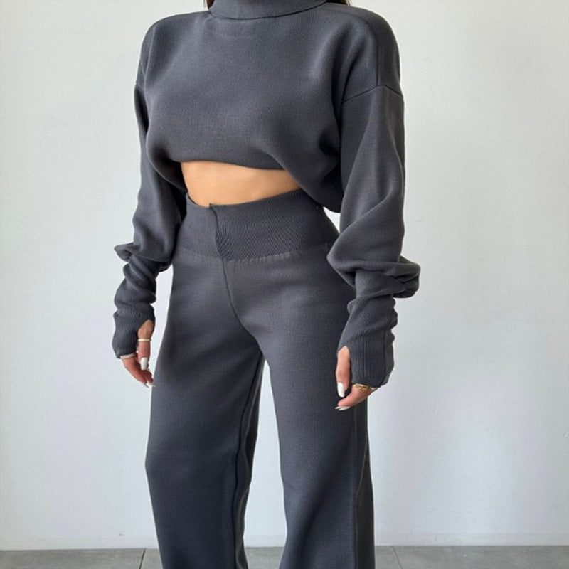 Herbst/Winter Rollkragenpullover-Set für Damen